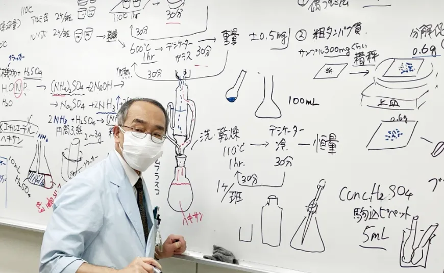 実習内容をフローチャートにまとめてから実験をします。
