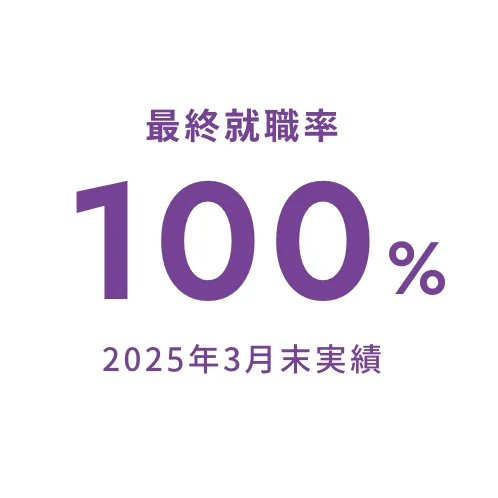 入学後すぐにはじまる！ 
		さまざまな就職支援プログラム