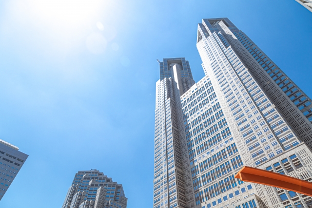 東京都庁舎のCGをつくってみよう