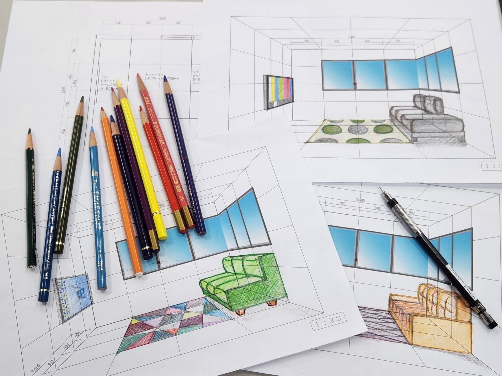 スケッチがもっと楽しくなる！手書きパース体験